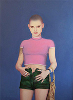 "Senza titolo", 2000, tecnica mista su tela, cm 118 x 84